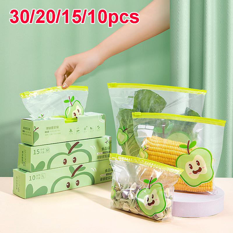 Food Storage Zipper Bags - أكياس قابلة لإعادة الاستخدام بسحاب إغلاق،