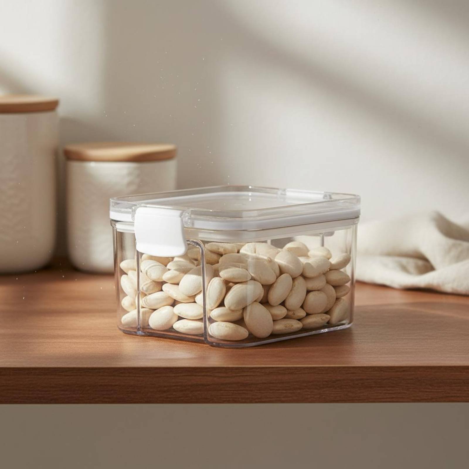 Food Storage Plastic Container - حاوية تخزين طعام محكمة الإغلاق مقاومة