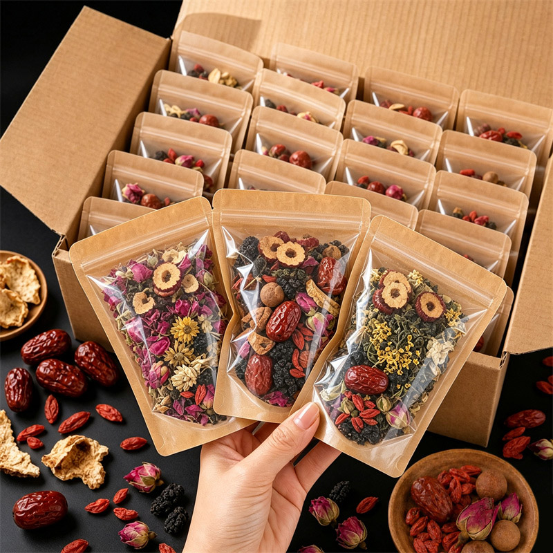 Food Storage Zipper Bags - 100 قطعة من أكياس التغليف الشفافة