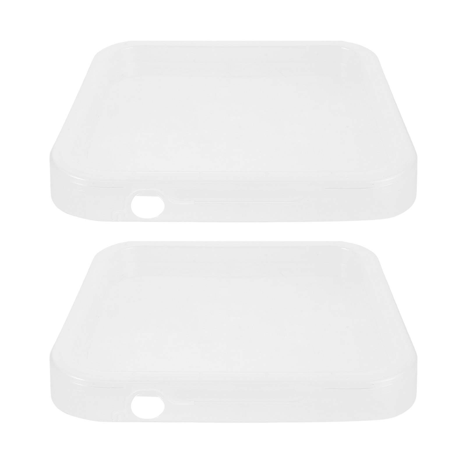 Food Storage Plastic Container - قطعتان من أغطية الدلاء البلاستيكية المربعة