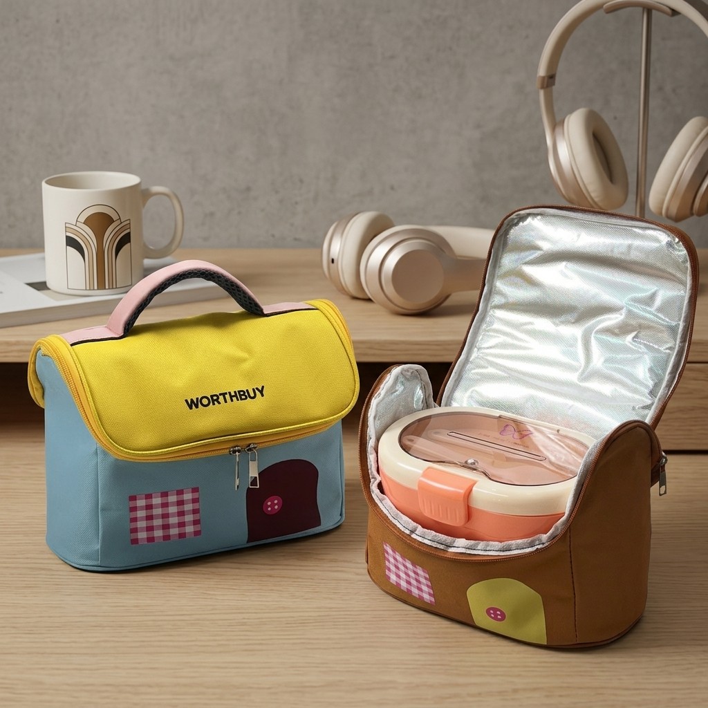 Food Storage Zipper Bags - حقيبة غداء حرارية من أكسفورد بسحاب،