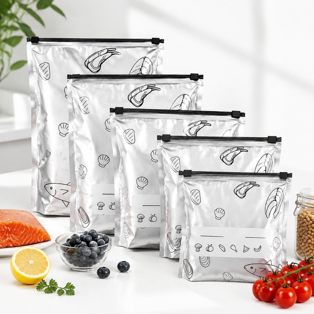 Food Storage Zipper Bags - 35 قطعة من أكياس تخزين الطعام
