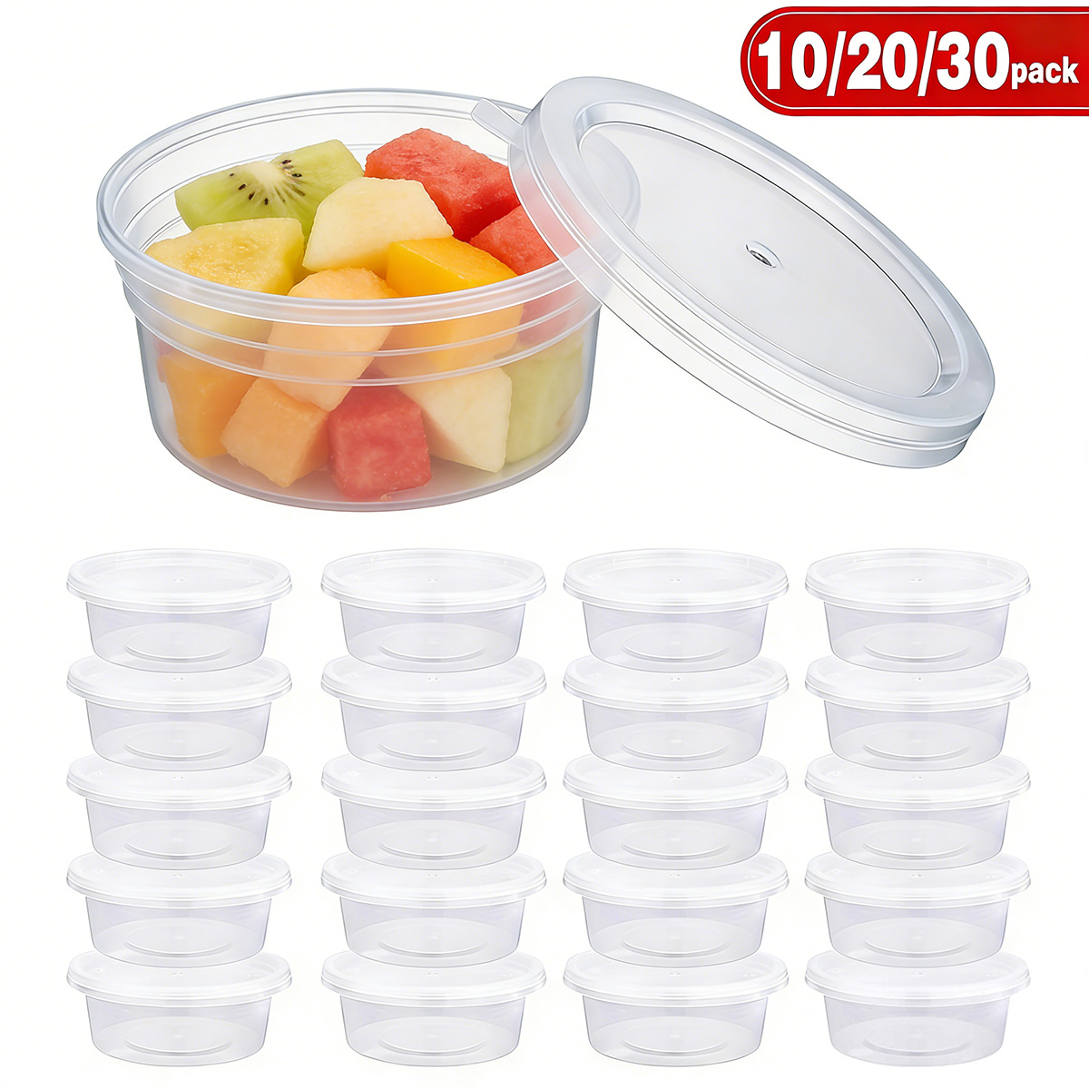 Food Storage Plastic Container - عبوات سلايم صغيرة مع أغطية، عبوات