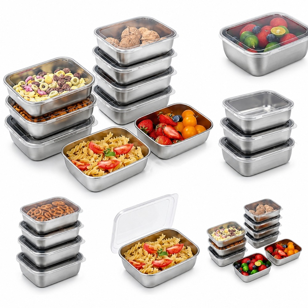 Food Storage Containers Set - 6 قطع من حاويات تخزين الطعام