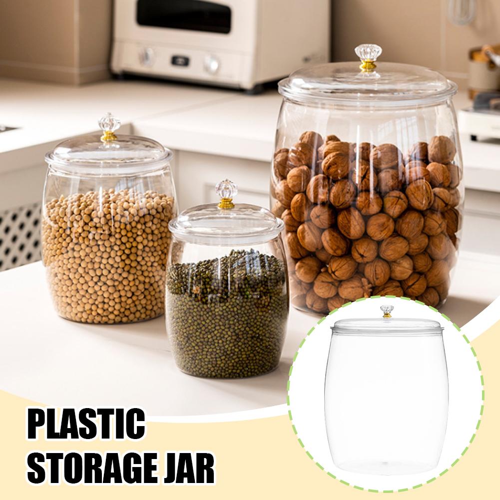 Food Storage Plastic Container - وعاء بلاستيكي شفاف كبير محكم الإغلاق