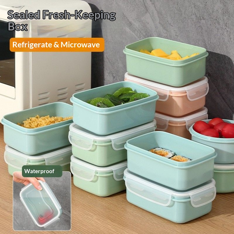 Food Storage Containers Set - حاويات تخزين طعام محكمة الإغلاق خالية