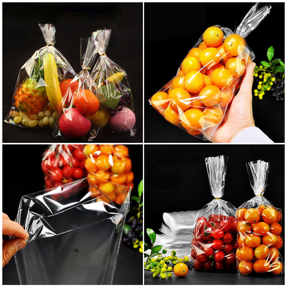 Food Storage Bag - 50 قطعة من الأكياس الشفافة المسطحة
