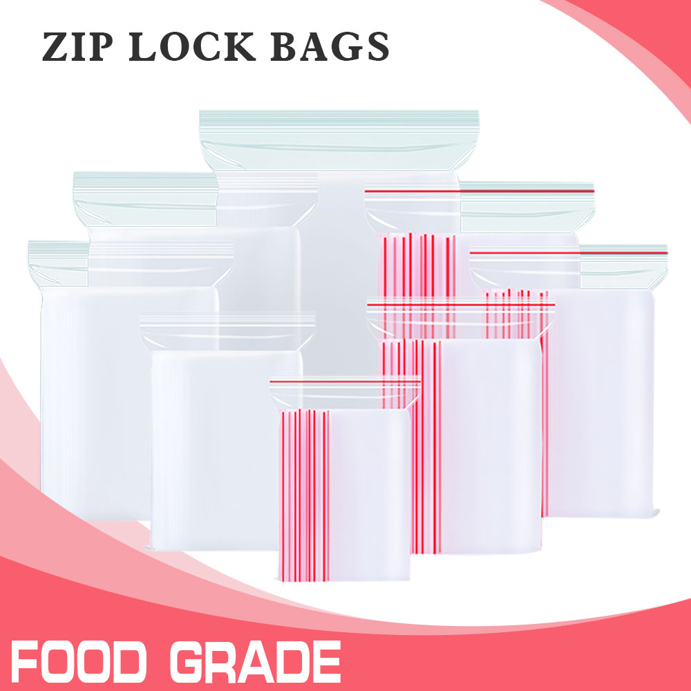Ziploc Food Storage - 0.05/0.06/0.08/0.1/0.12/0.16/0.2 مللي متر سمك البريدي قفل