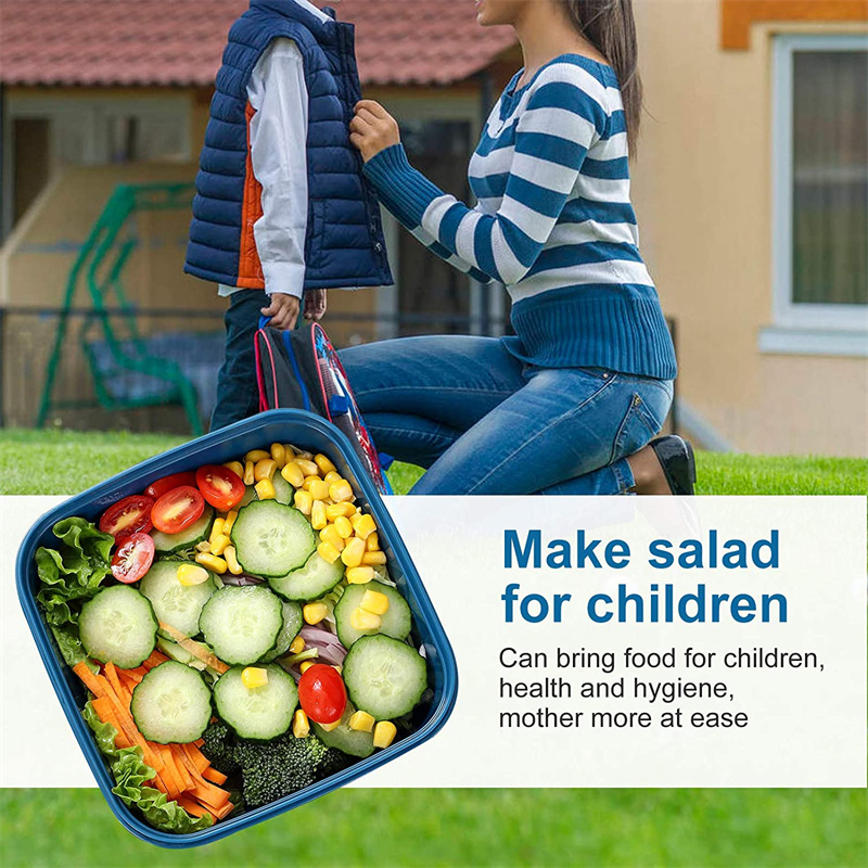 المحمولة سلطة الغداء الحاويات  - مراجعة Food Storage Box Large وسعره