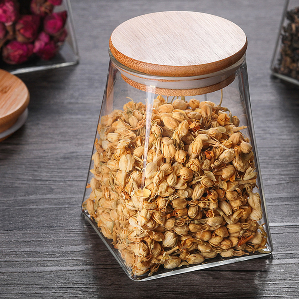 وعاء تخزين زجاجي محكم الإغلاق  - مراجعة Food Storage Jars With Wooden Lids وسعره