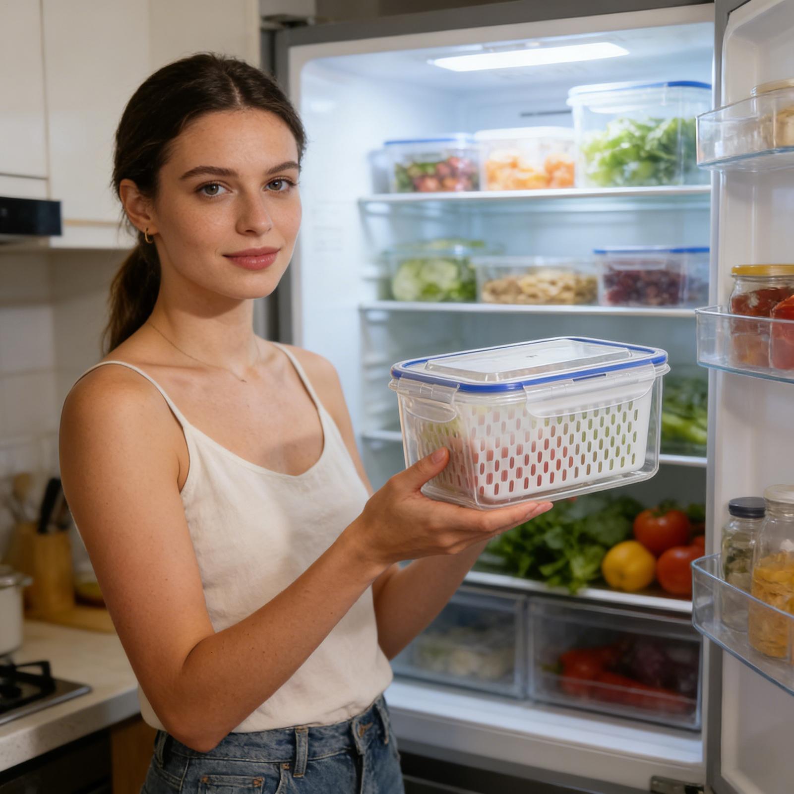 حاوية تخزين طعام 4 في 1، منظما - مراجعة Food Storage Plastic Container وسعره