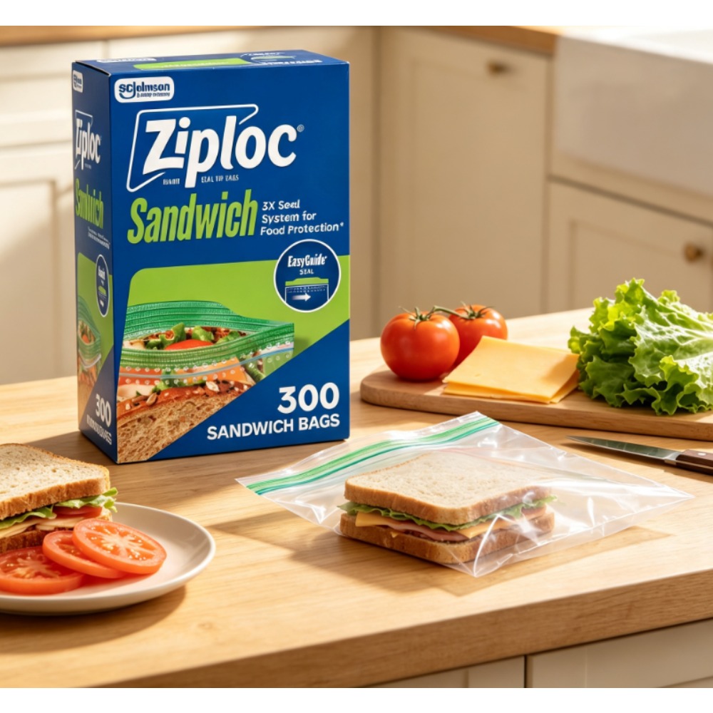 زيب لوك ®   أكياس ساندويتش من  - مراجعة Ziploc Food Storage وسعره