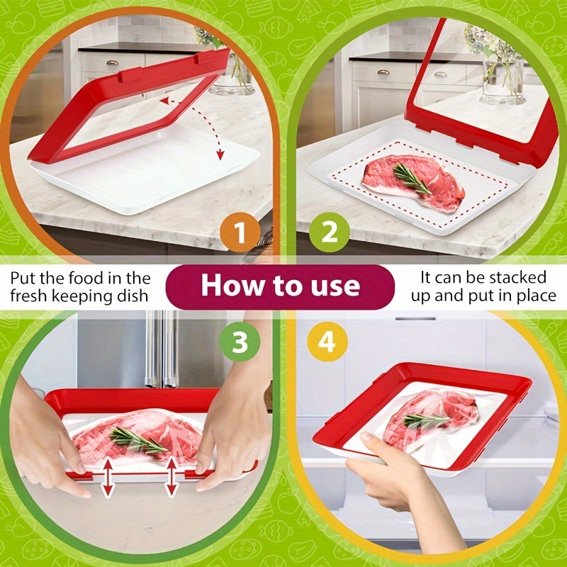 صينية حفظ الطعام قابلة لإعادة  - مراجعة Food Storage Food Safety وسعره