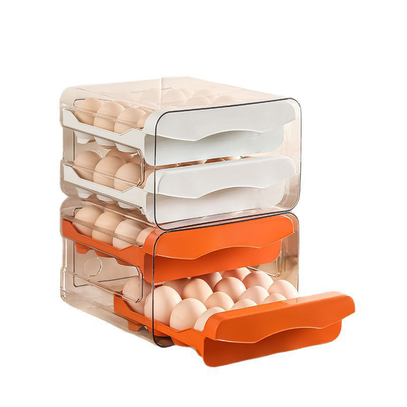 صندوق تخزين البيض ذو الطبقتين  - مراجعة Food Storage Box Large وسعره