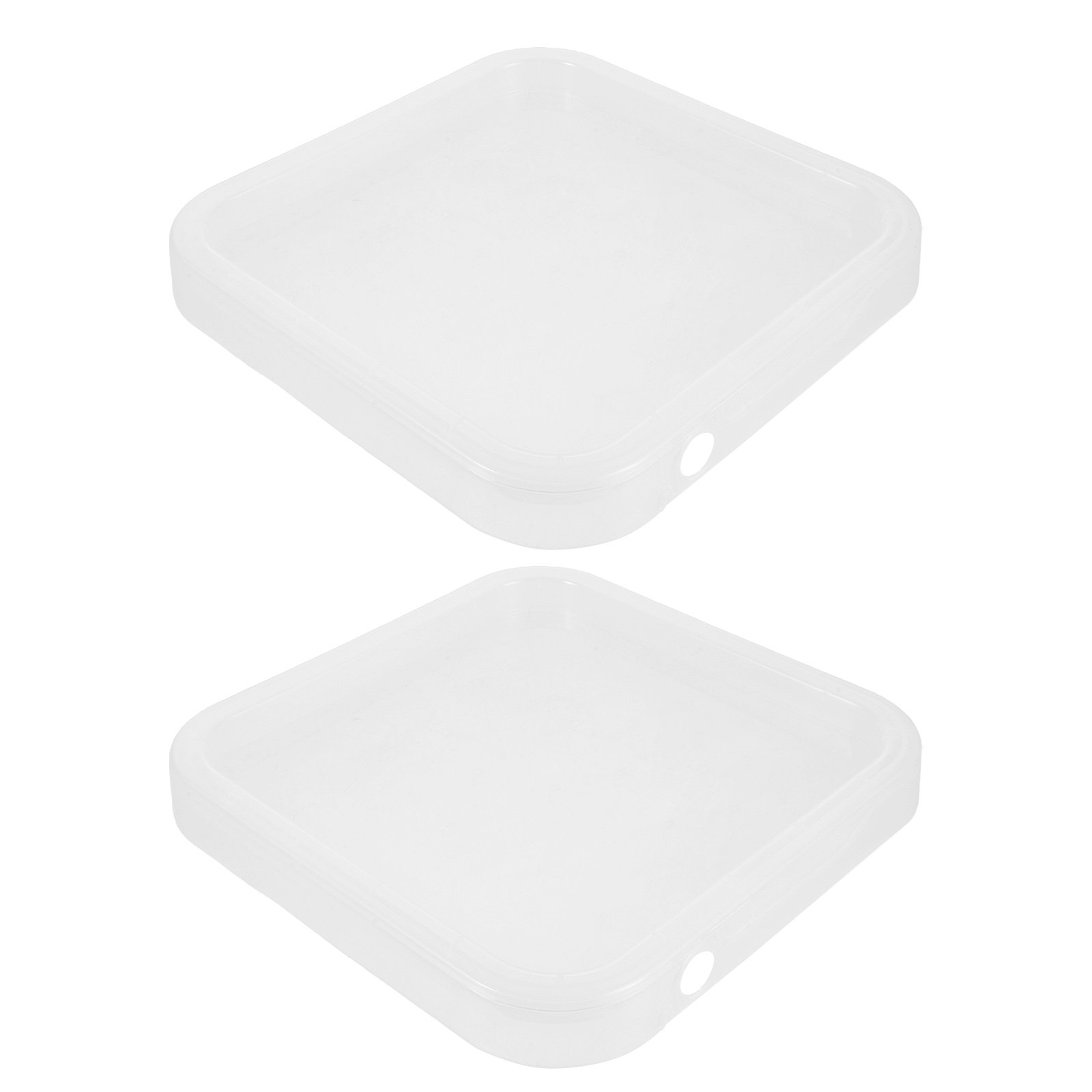 قطعتان من أغطية الدلاء البلاست - مراجعة Food Storage Plastic Container وسعره