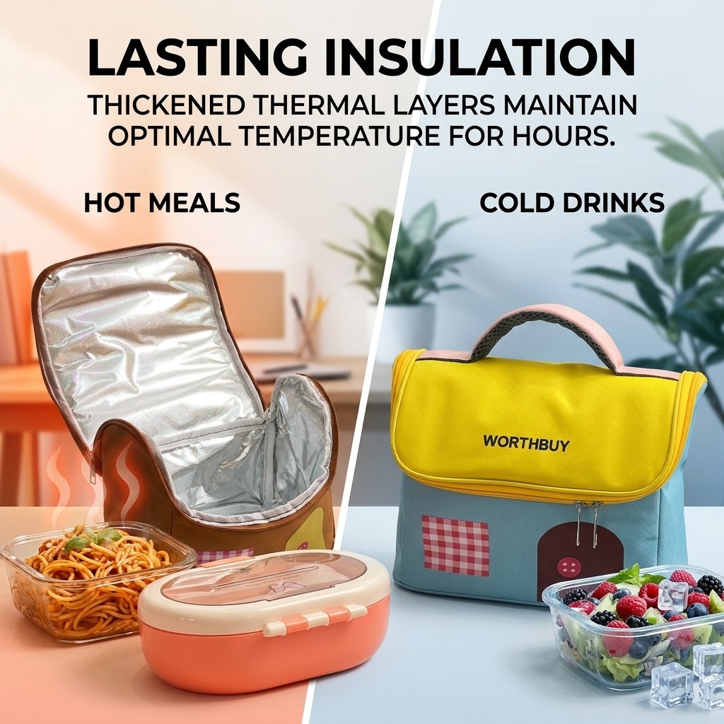 حقيبة غداء حرارية من أكسفورد ب - مراجعة Food Storage Zipper Bags وسعره