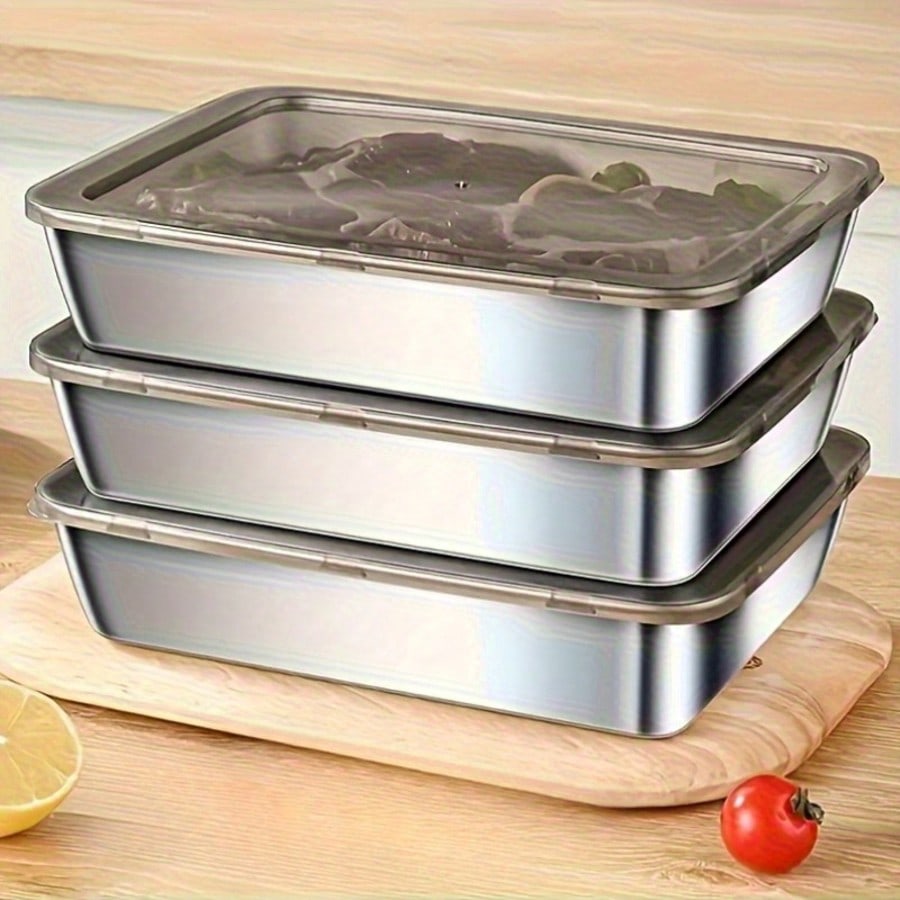6 قطع (3 صناديق + 3 أغطية) من  - مراجعة Food Storage Containers Set وسعره