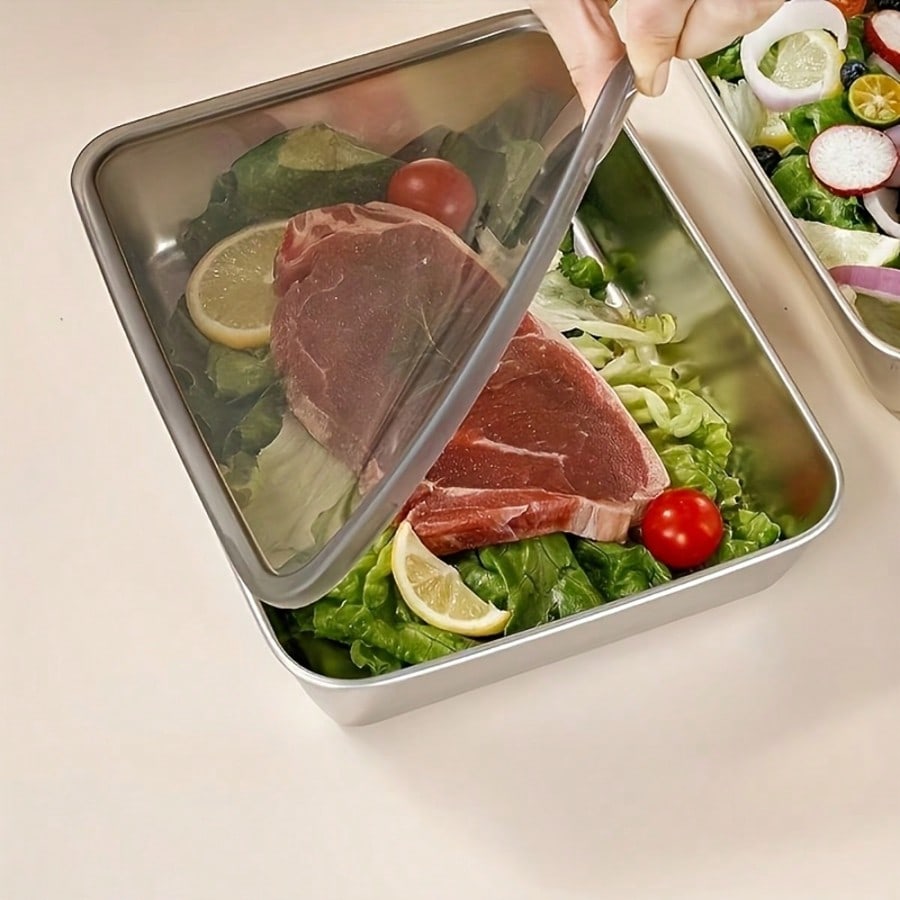 6 قطع (3 صناديق + 3 أغطية) من  - مراجعة Food Storage Containers Set وسعره