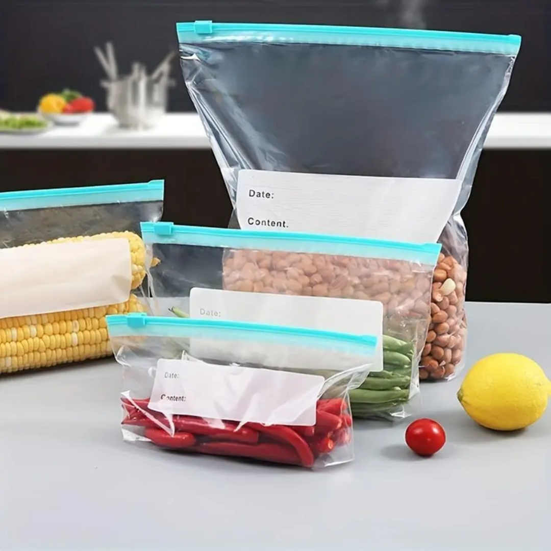 60 قطعة من أكياس الحفظ القابلة - مراجعة Food Storage Zipper Bags وسعره