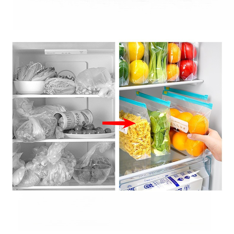 أكياس تخزين الطعام بقفل بسحاب، - مراجعة Ziploc Food Storage وسعره