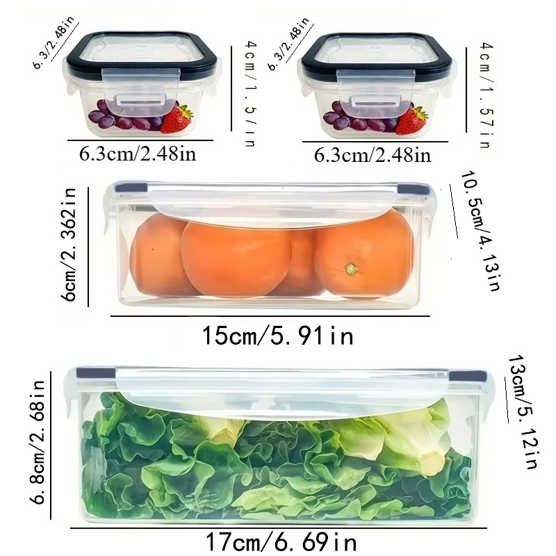 مجموعة من 8 قطع تشمل 4 حاويات  - مراجعة Food Storage Containers Set وسعره