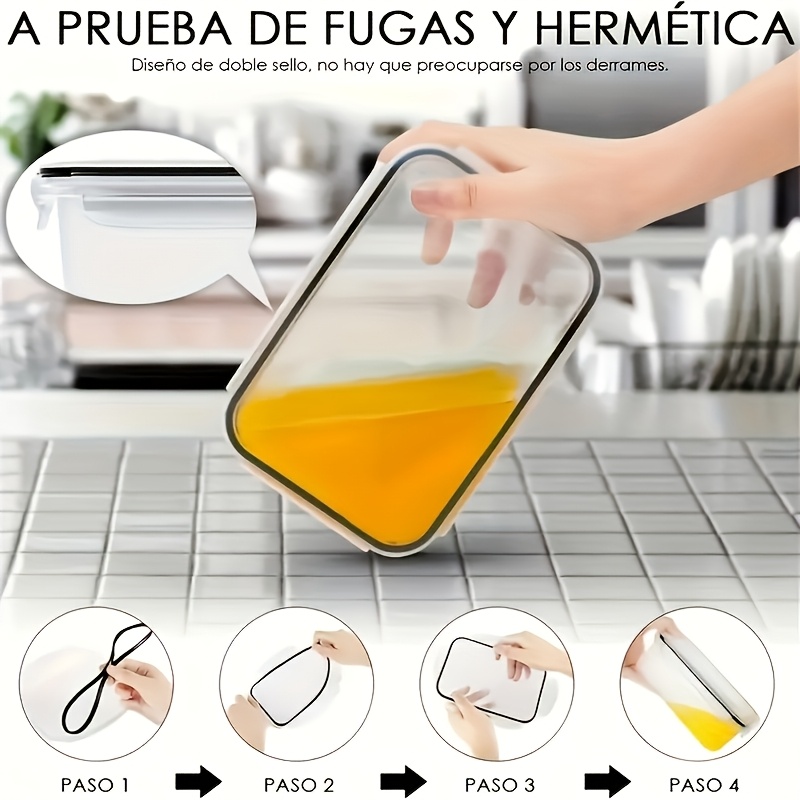 مجموعة من 8 قطع تشمل 4 حاويات  - مراجعة Food Storage Containers Set وسعره