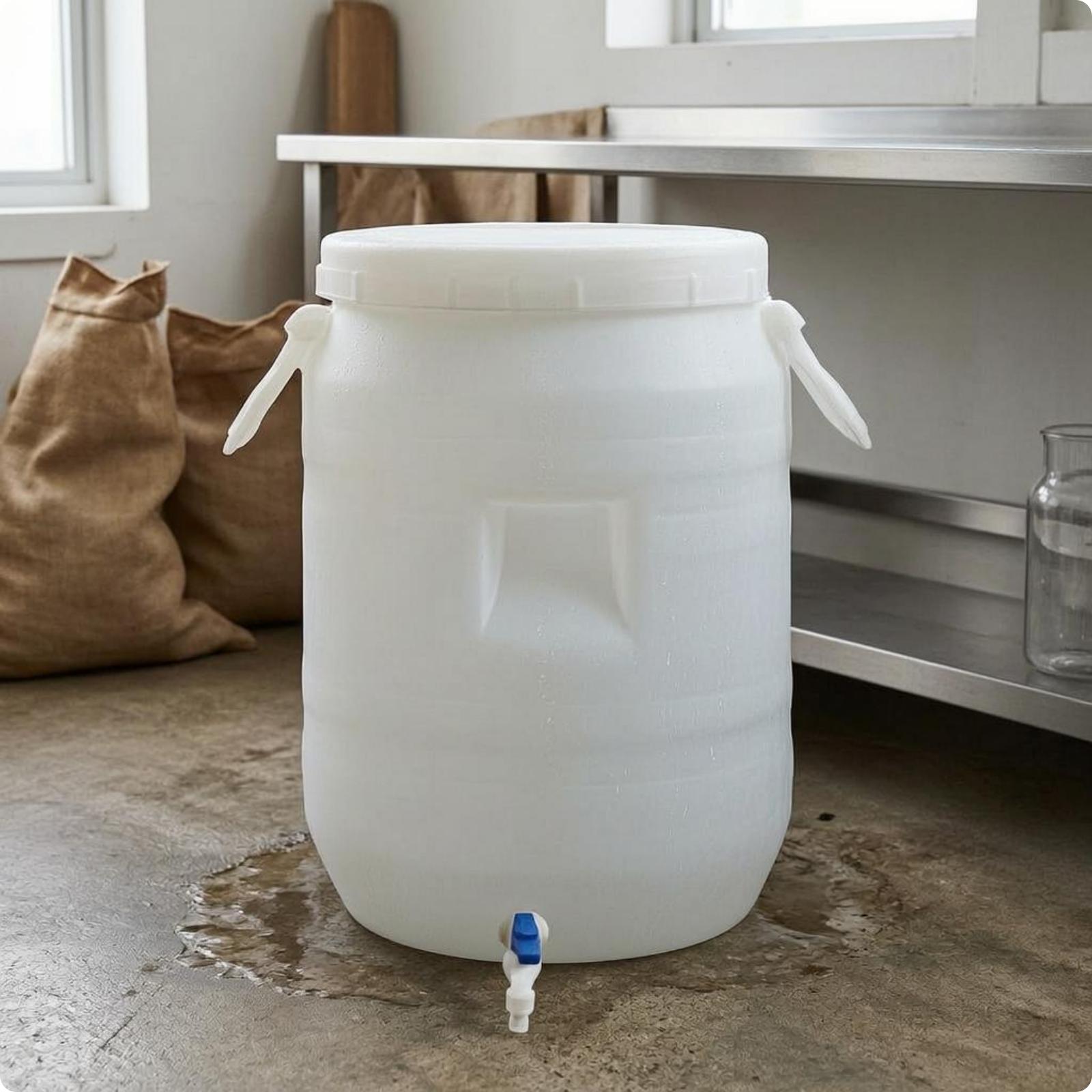 برميل تخزين بلاستيكي متين وسمي - مراجعة Food Storage Plastic Container وسعره