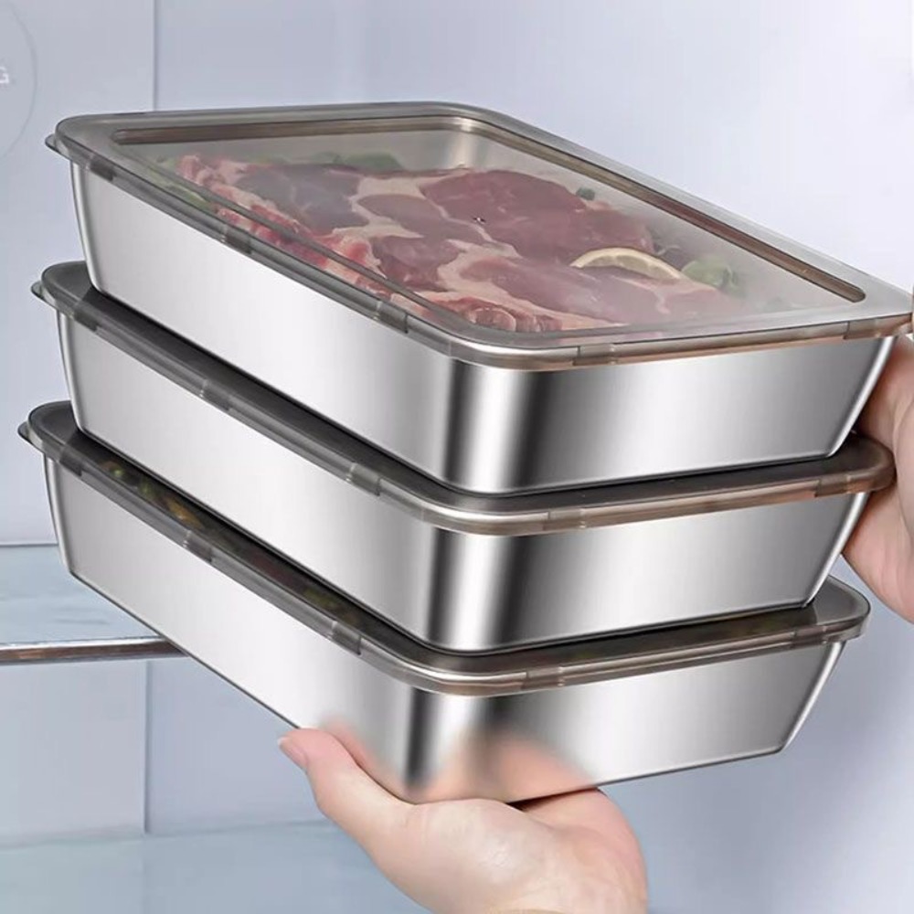 صينية تقديم من الفولاذ المقاوم - مراجعة Food Storage Containers Set وسعره