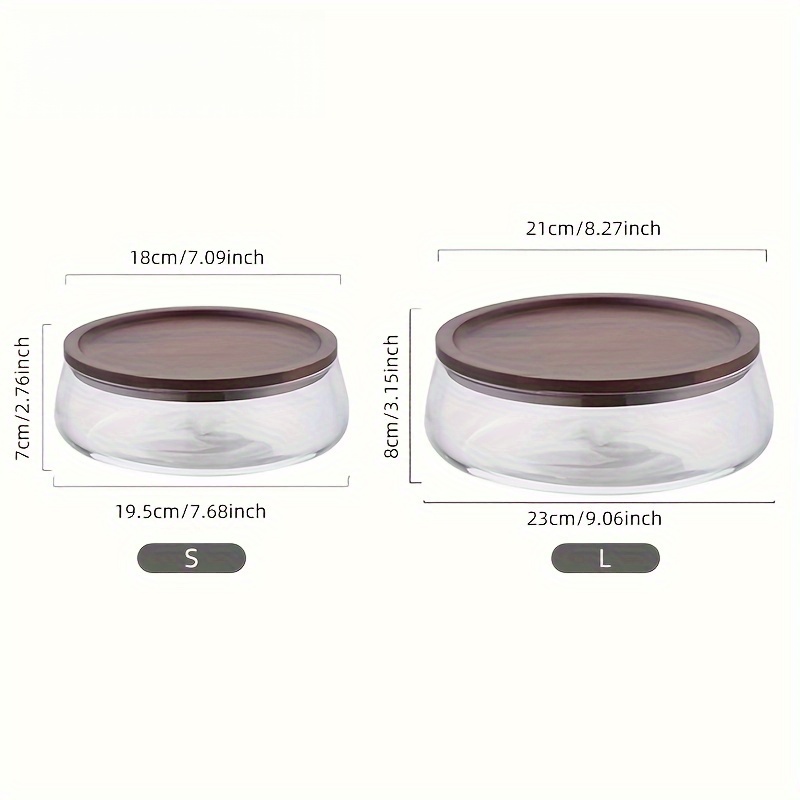 أوعية زجاجية بأغطية خشبية – حا - مراجعة Food Storage Jars With Wooden Lids وسعره