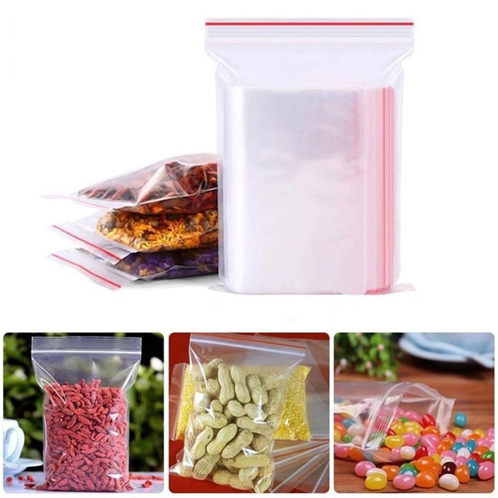 100-1000 قطعة أكياس شفافة قابل - مراجعة Ziploc Food Storage وسعره