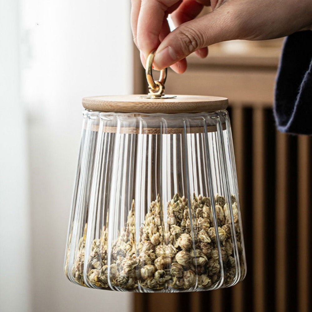 حاوية الطعام زجاجات تخزين المط - مراجعة Food Storage Jars With Wooden Lids وسعره