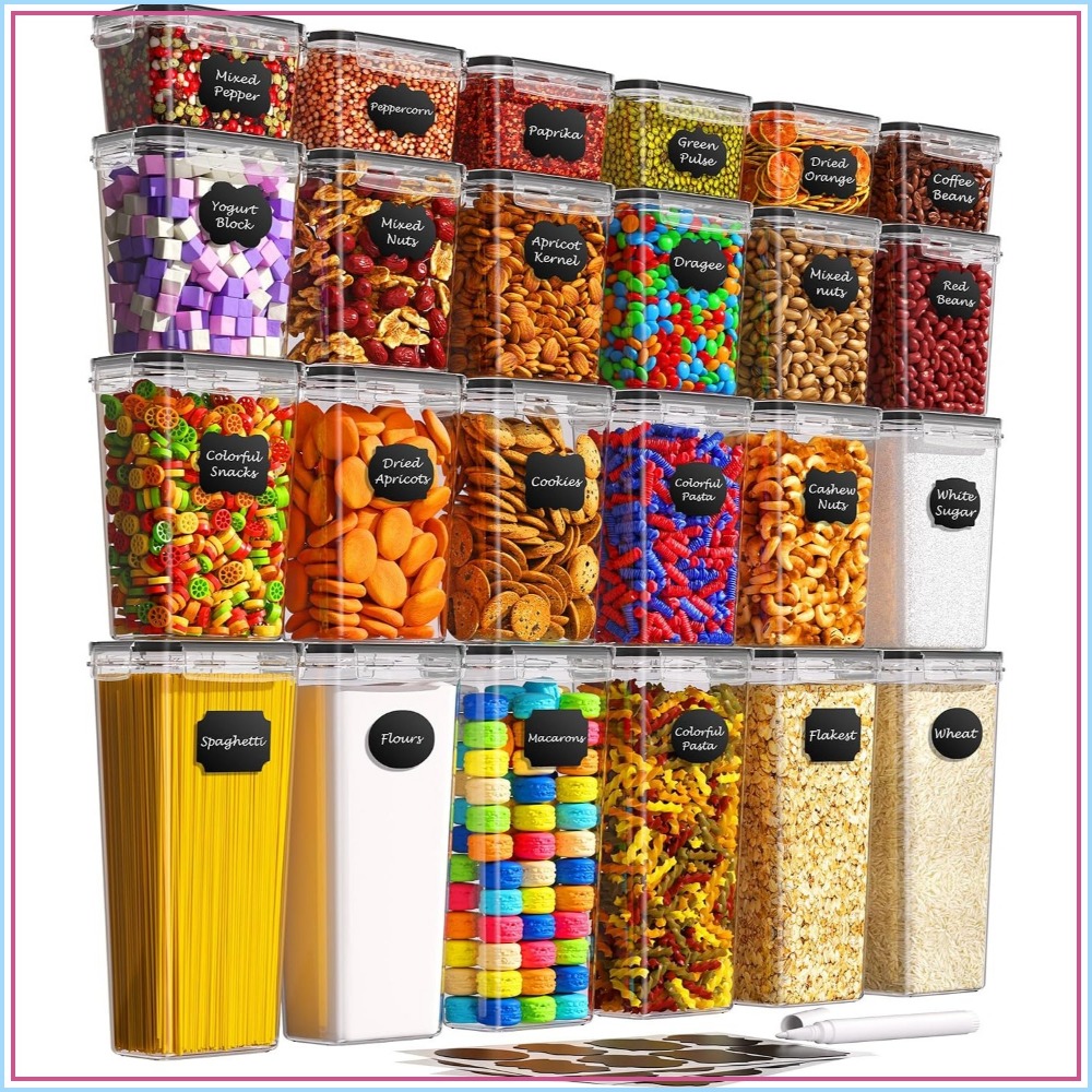 24 قطعة من حاويات تخزين الطعام - مراجعة Food Storage Plastic Container وسعره