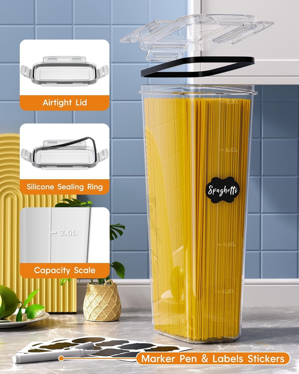 24 قطعة من حاويات تخزين الطعام - مراجعة Food Storage Plastic Container وسعره