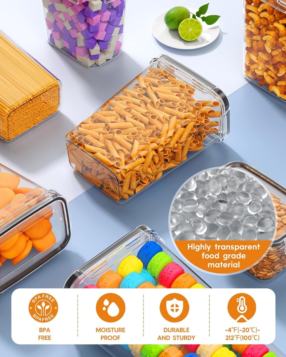 24 قطعة من حاويات تخزين الطعام - مراجعة Food Storage Plastic Container وسعره