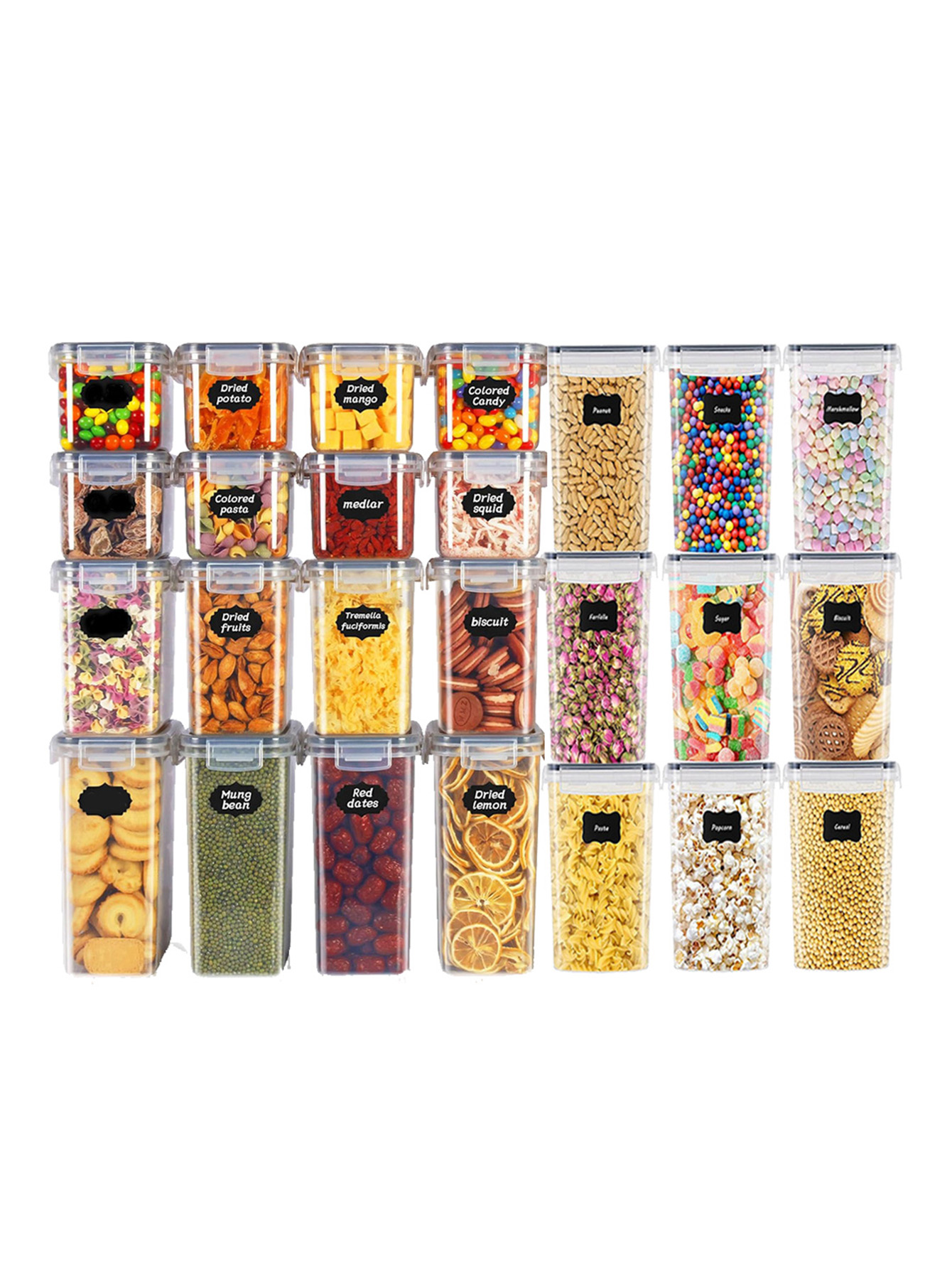 48 قطعة، حاويات تخزين طعام محك - مراجعة Food Storage Containers Set وسعره