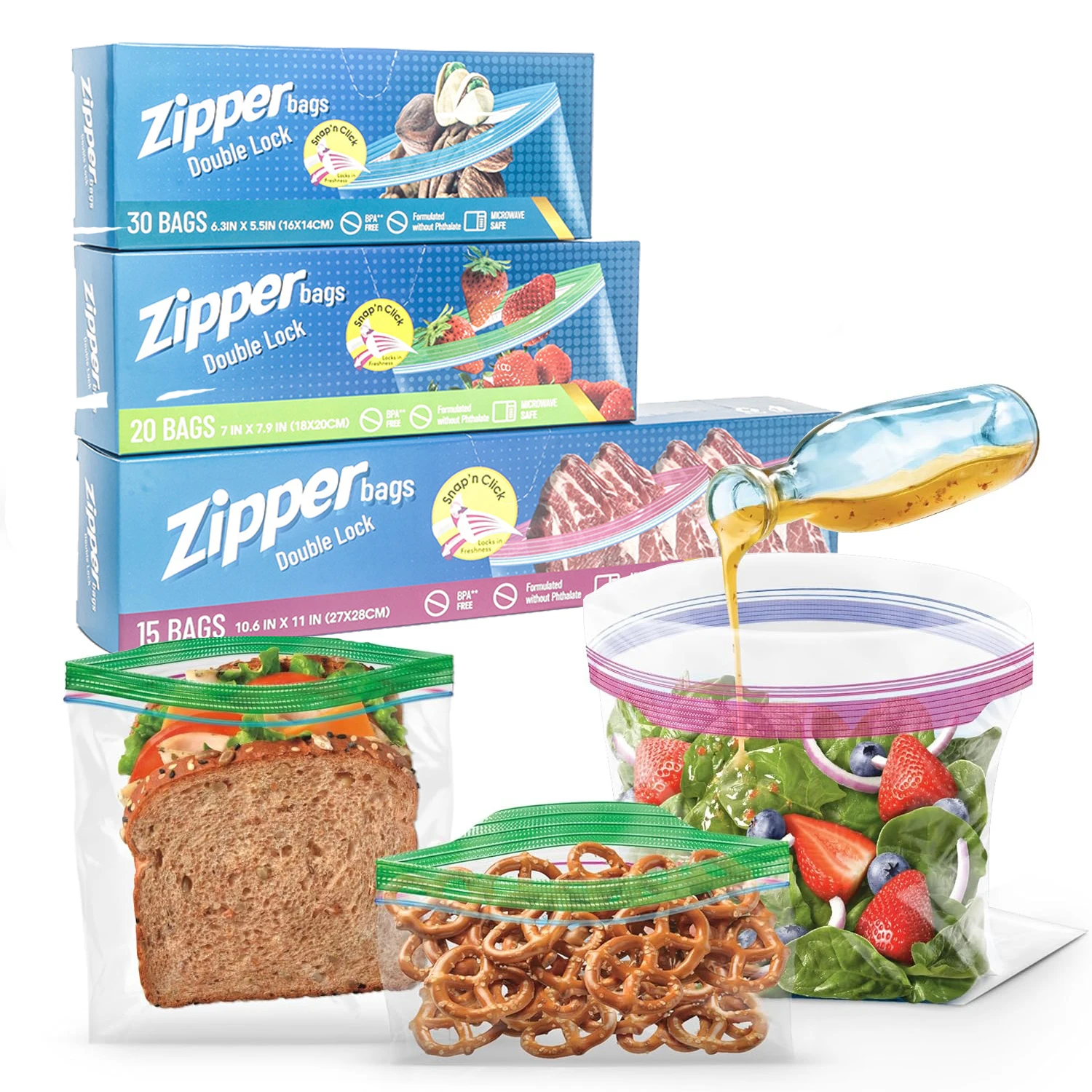 أكياس زيب لوك لتخزين الوجبات ا - مراجعة Ziploc Food Storage وسعره